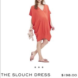 HATCH The Slouch Maternity Caftan Dress in Blush